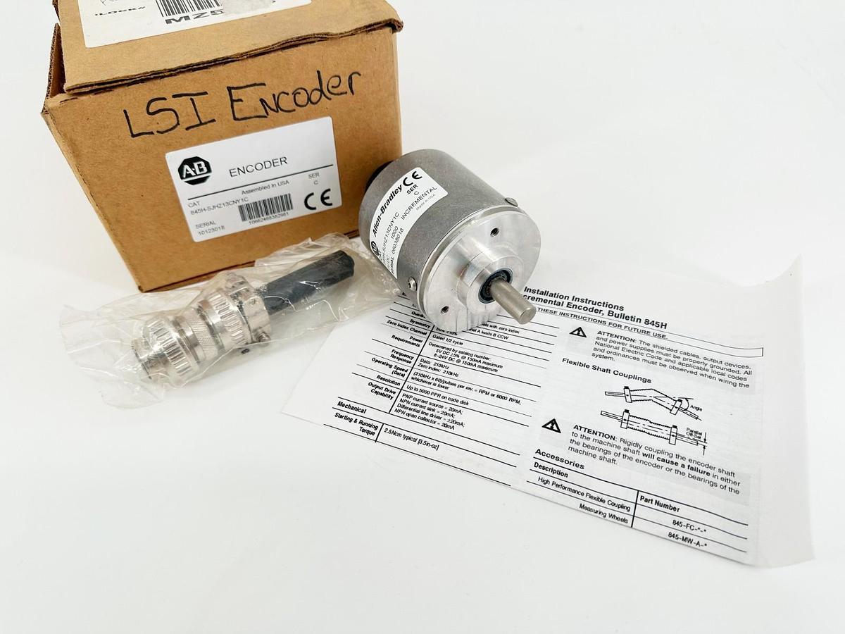 New Allen Bradley 845H-SJHZ13CNY1C Ser C Incremental Encoder 5V DC