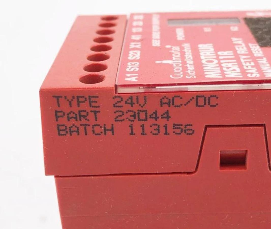 Used Allen Bradley 440R-J23044 Gaurdmaster Safety Relay Minotaur MSR11R 24VAC/DC