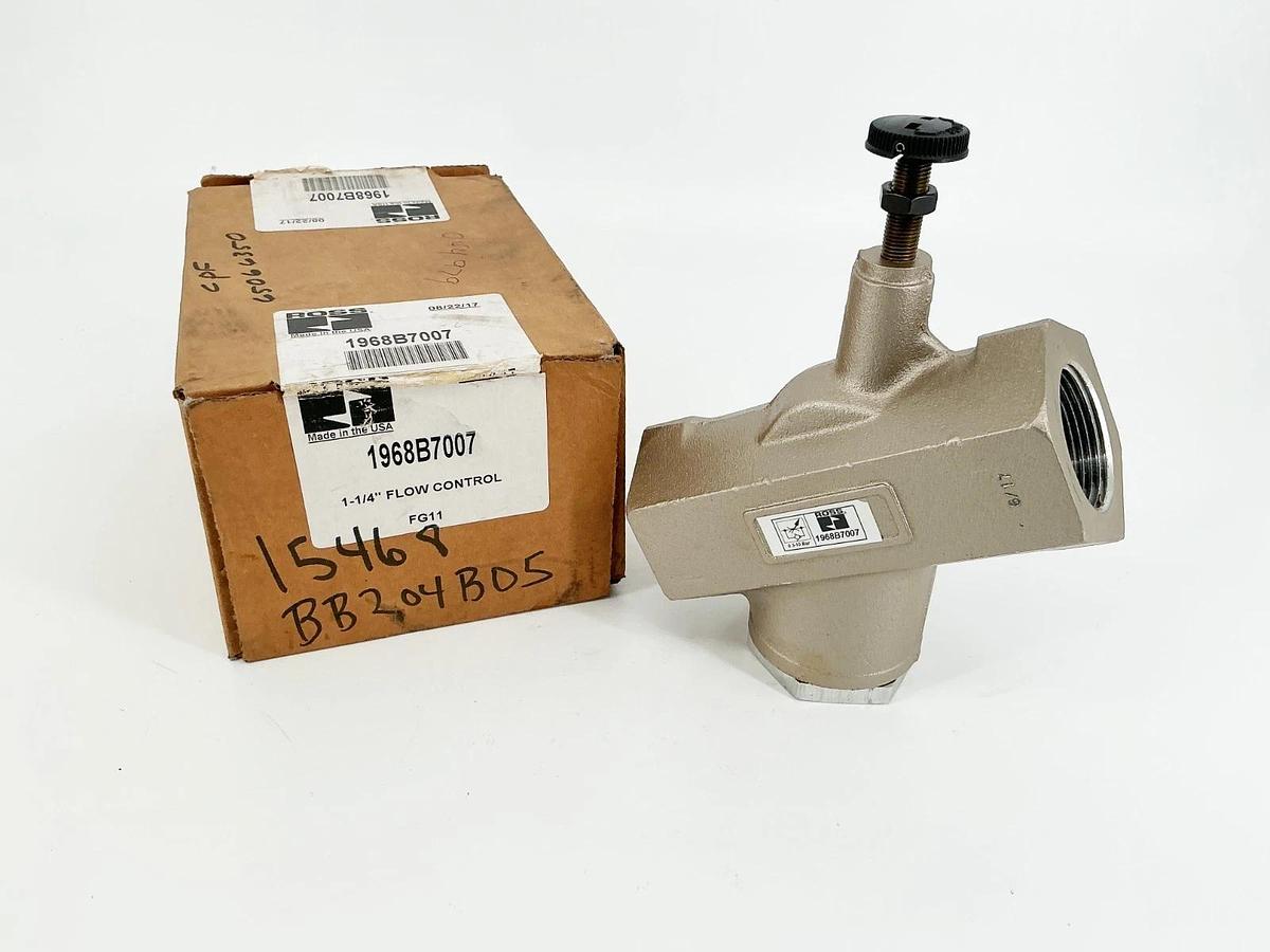 New Ross Controls 1968B7007 Flow Control Valve 19 Series 1-1/4" Port 1-1/4" Body