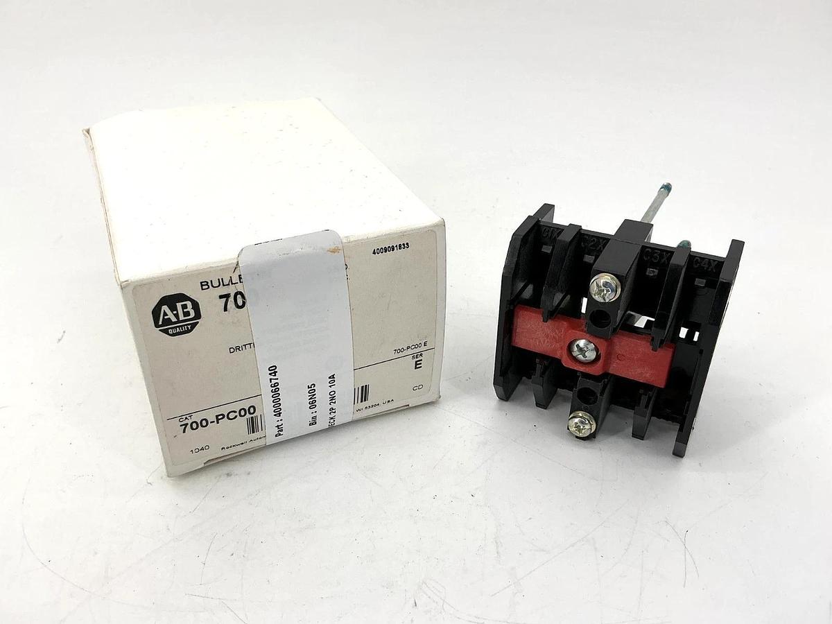 New Allen Bradley 700-PC00 Ser E Relay Third Deck Type P 0-Pole 0NO 700PC00