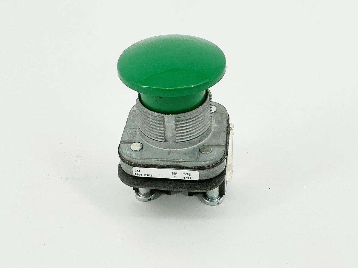 New Allen Bradley 800T-D1D1 Momentary Push Button Green Mushroom Head