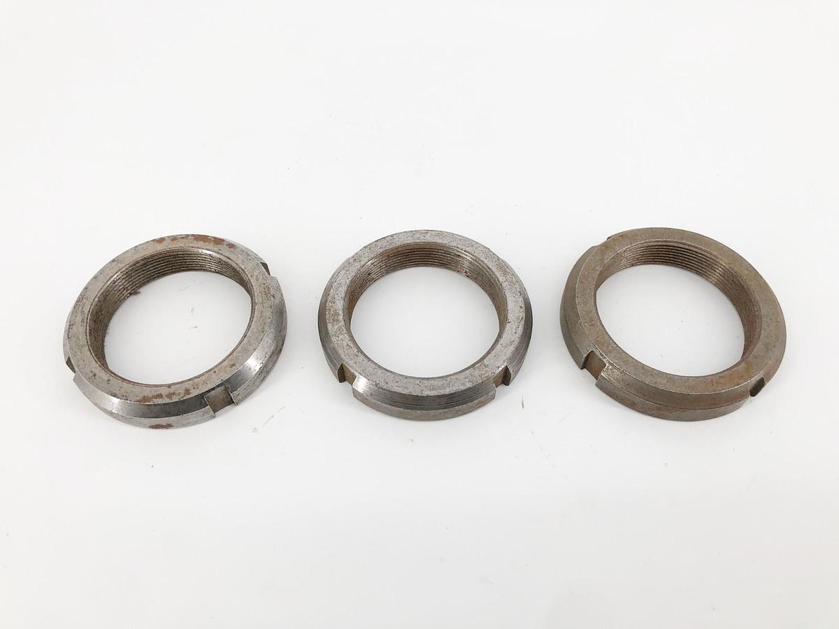 Used Lot of 3 SKF N-10 Lock Nuts 1.967-18 Thread 2-11/16" OD Steel