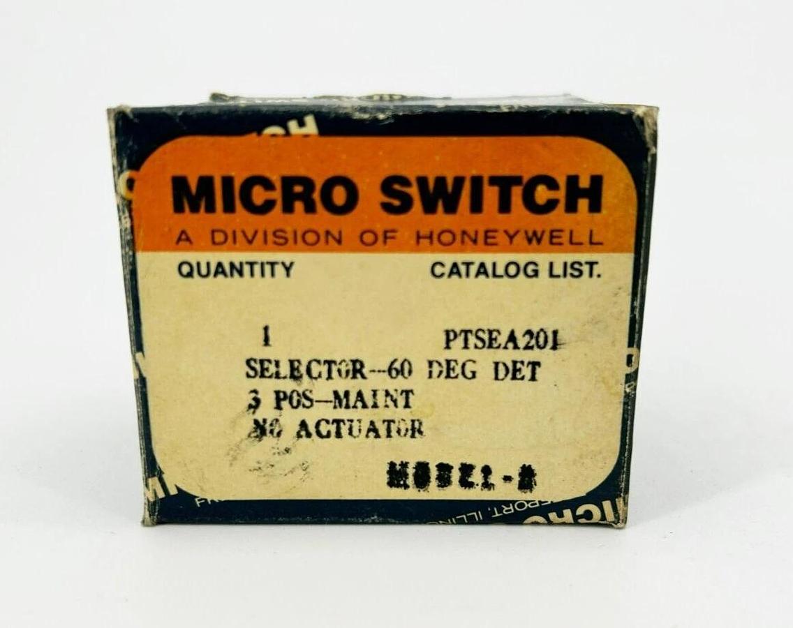 New Honeywell Microswitch PTSEA201 Selector Switch 3 Position 60 Degrees