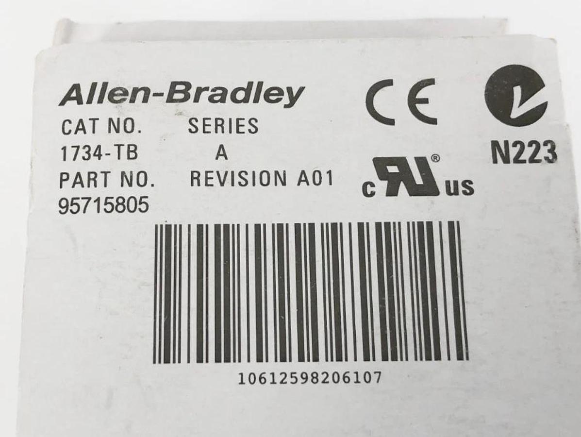 Lot of 5 New Allen Bradley 1734-TB Ser. A I/O Module Terminal Base