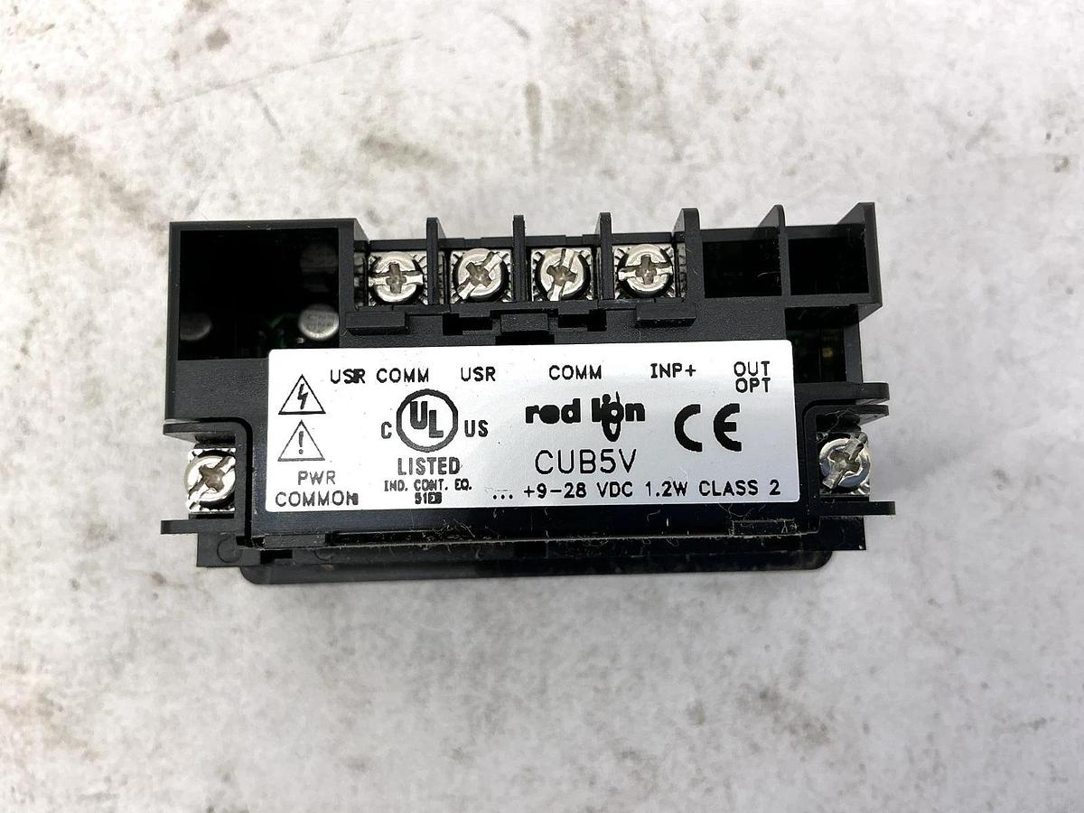 New Red Lion Controls CUB5VB00 Ser CUB5V Voltage Meter 1.2W 9-28VDC