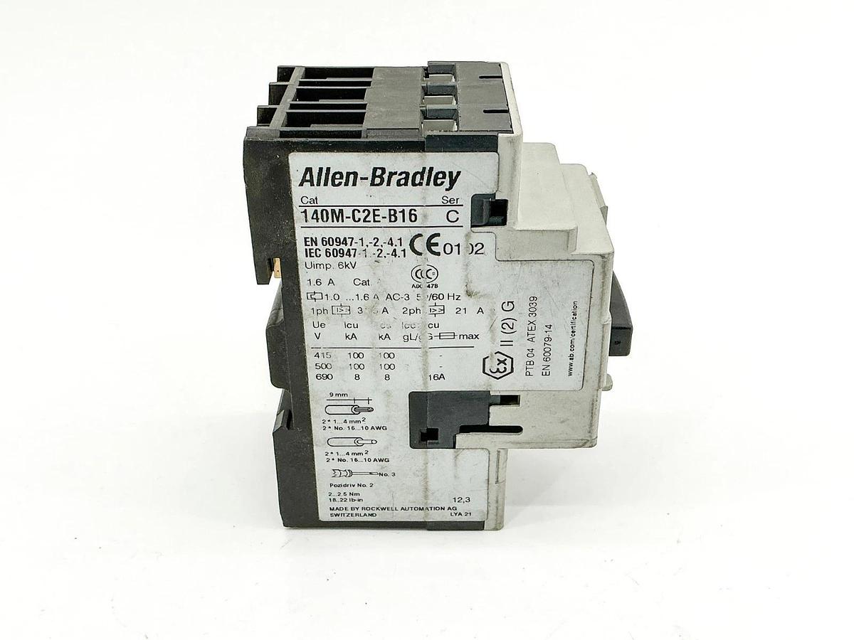 Used Allen Bradley 140M-C2E-B16 Circuit Breaker 1.6A 6kV 690V Ser.C