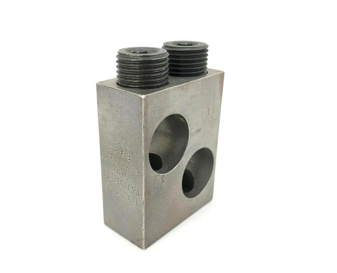 New Ilsco D3168 Terminal Lug, (2)500MCM-4/0, AL9CU