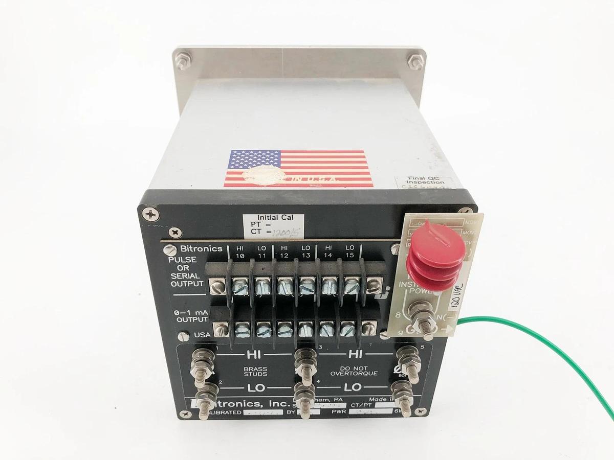 Used Bitronics ATADC2 Triple Demand Meter II Ratio 1200:5 120VAC