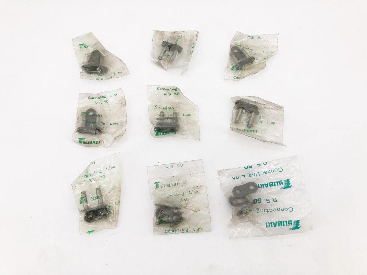 Lot of 9 New Tsubaki RS 50 Connecting Links