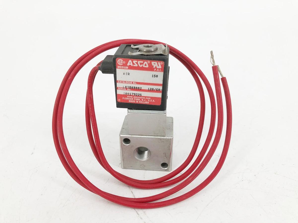 New Asco U8380B002 Solenoid Valve 110/120V 50/60Hz 150psi - No Box