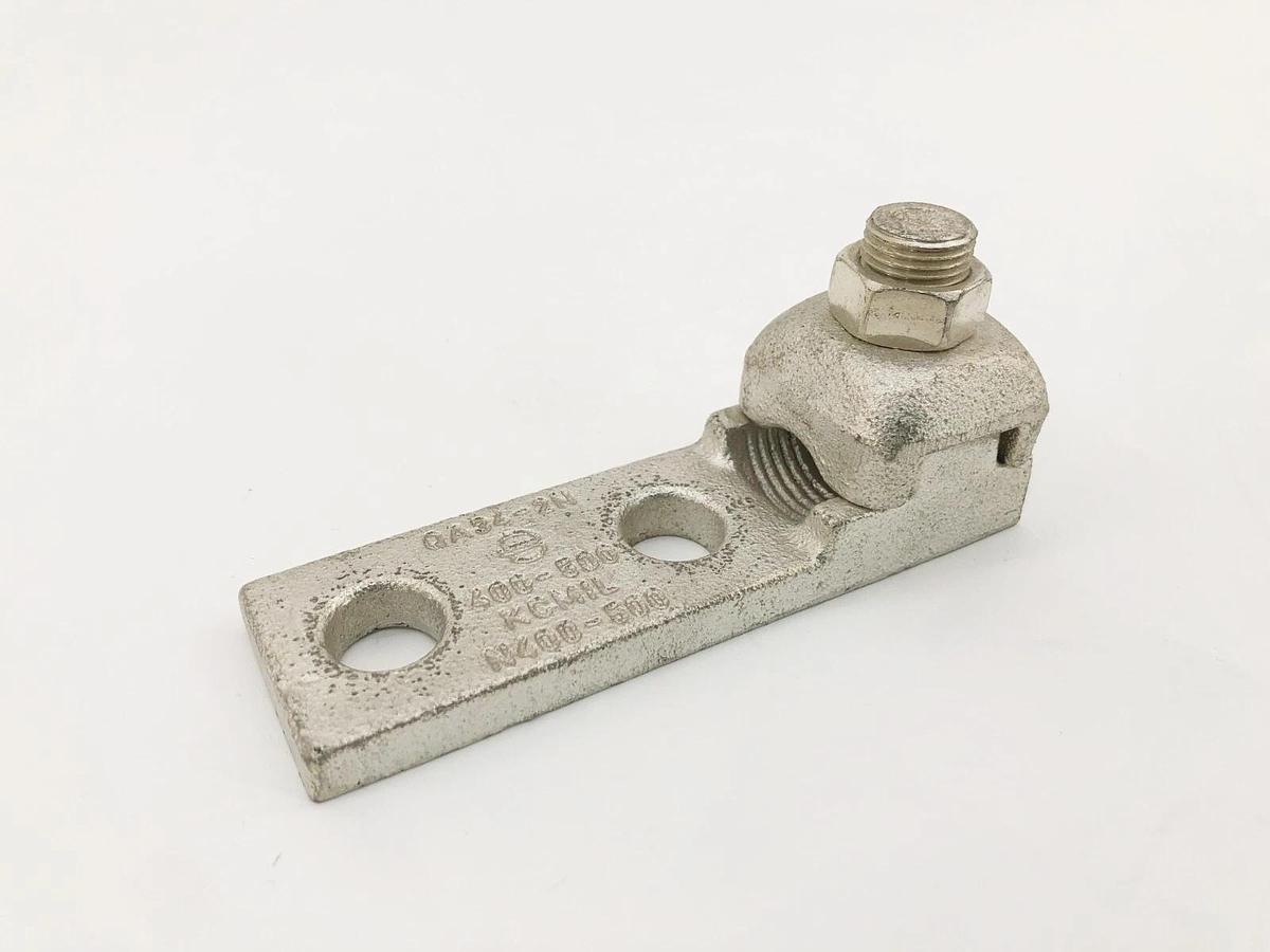 New Burndy QA34-2N Terminal Grounding Lug 400-500 KCMIL 2-Hole 1/2" - No Box