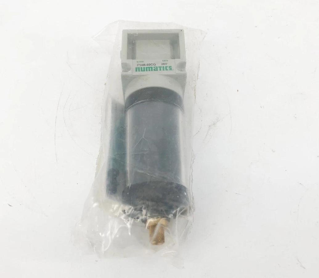 New Numatics F14B-02CQ Particulate Filter 1.5oz Bowl 5 Micron 1/4" NPT