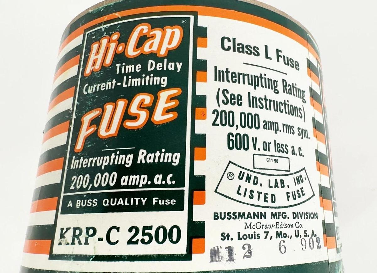 New Bussmann KRP-C-2500 Hi-Cap Time-Delay Current-Limit 2500A 600V