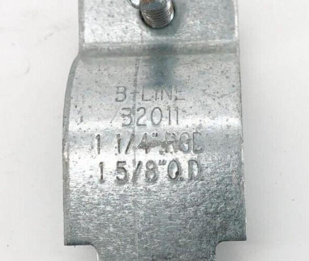 Box of 50 New Cooper B-Line B2011PAZN Conduit Clamps 1-1/4" RGD 1-5/8