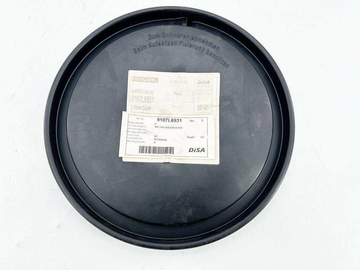 New Disa 9107L6931 Bottom Cover With Seal Mann Cover