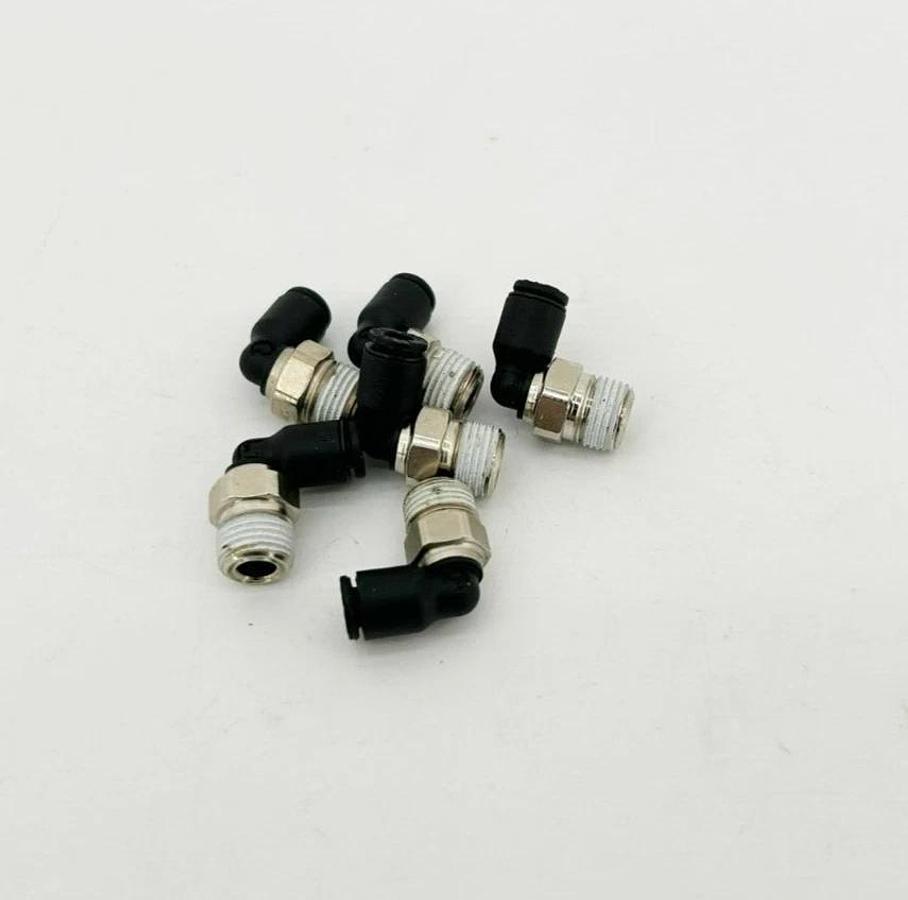 Lot of 6 New Lawson 86758 Male Elebows NPT, 5/32" Tube, 1/8" Thrd