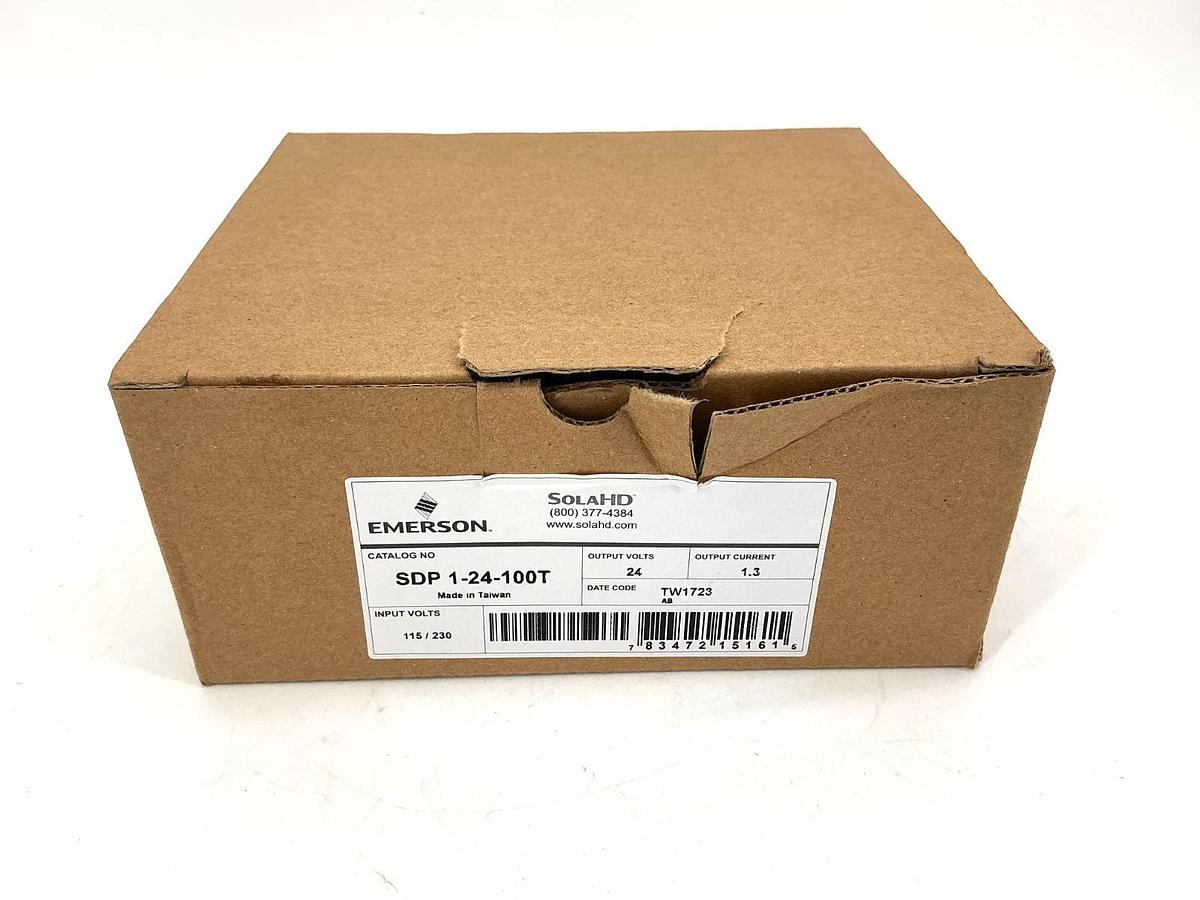 New Emerson Sola SDP-1-24-100T Power Supply 1.3A 24VDC 115/230VAC
