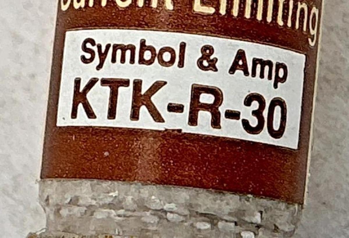 New Bussmann KTK-R-30 Limitron Current-Limiting Class CC Fuse 30A 600V Box of 10