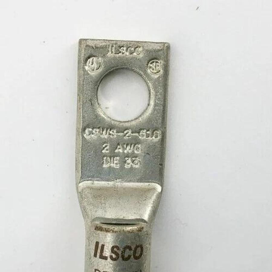 Lot of 6 New Ilsco CSWS-2-516 Compression Lugs 2AWG Brown Die 33