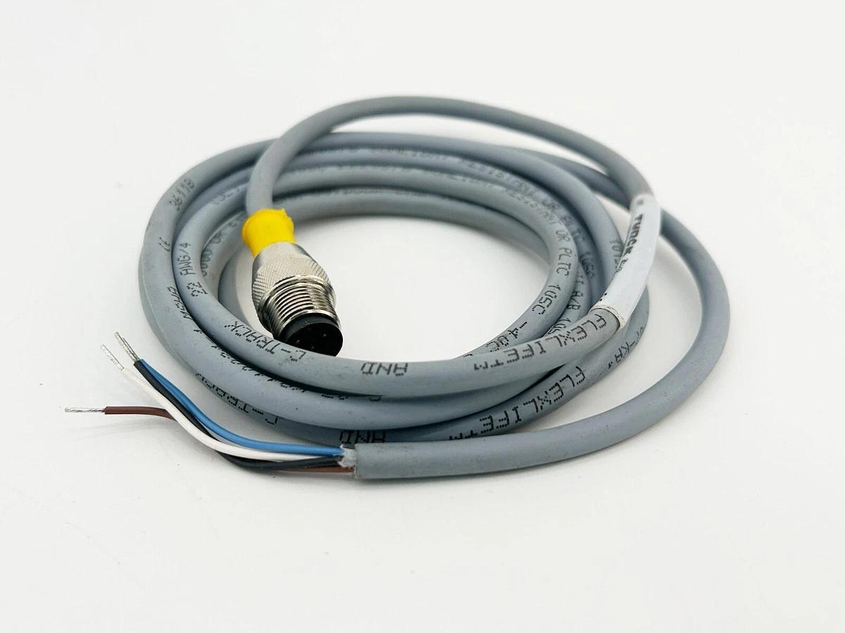 New Lot of 2 Turck RS 4.4T-2 Cordset Single Ended M12 4 Wire U2097