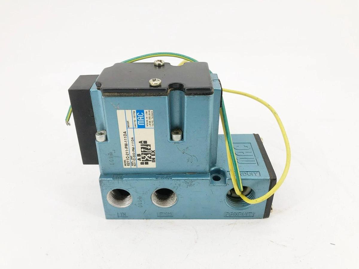 New MAC Valves 6211C-211-PM-111DA Solenoid Valve 150psi (No Coil)