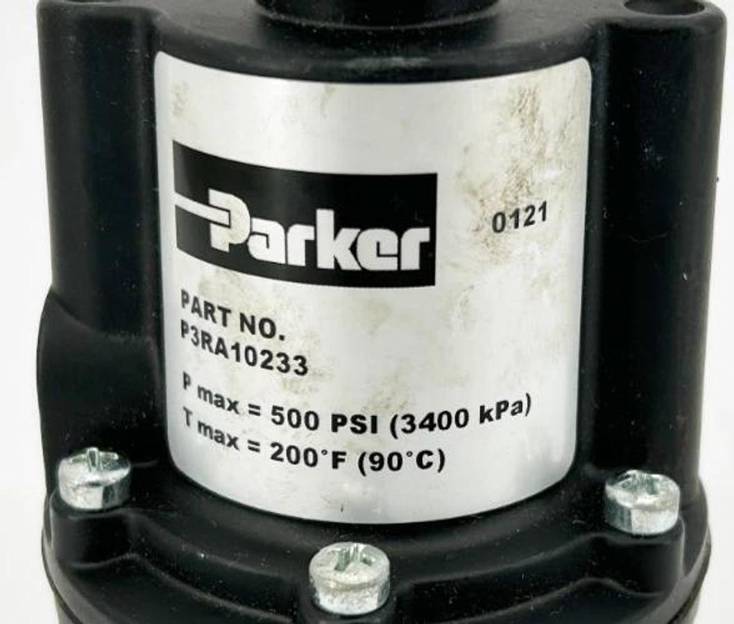 Used Parker P3RA10233 Precision Regulator 3/8" NPT 500psi Max