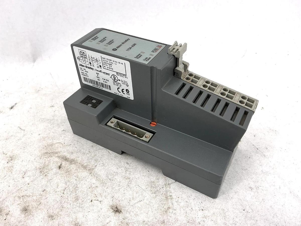 New Allen Bradley 1734-ADN Ser B Point I/O Network Adaptor 10A 24V - No Box