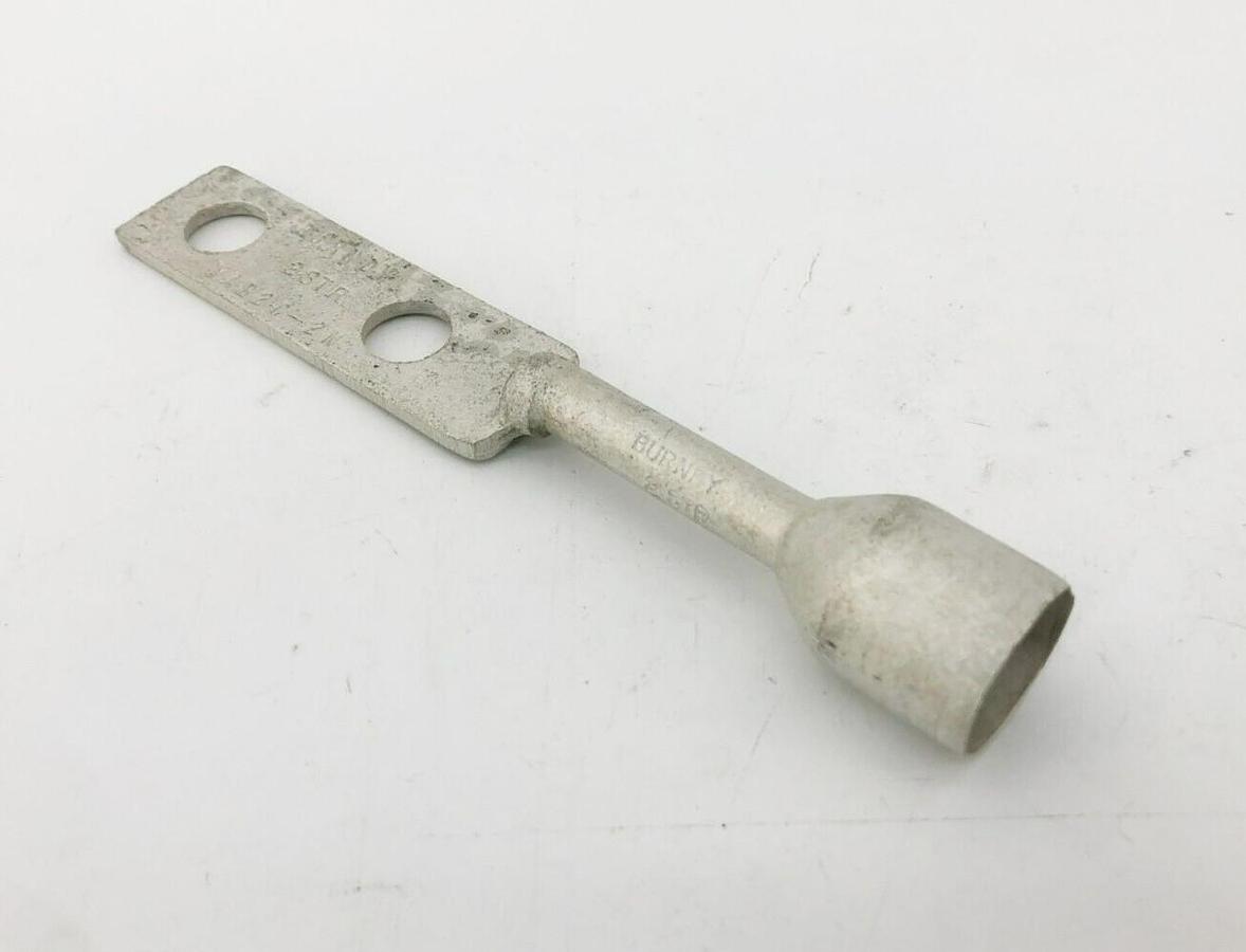 New Burndy YAB2C-2LH75 Copper Hysealug 2 Pad Holes 2 Str 612804