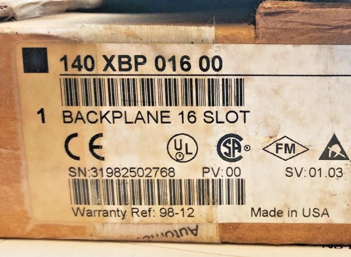 New Schneider Automation 140XBP01600 Backplane 16-Slot