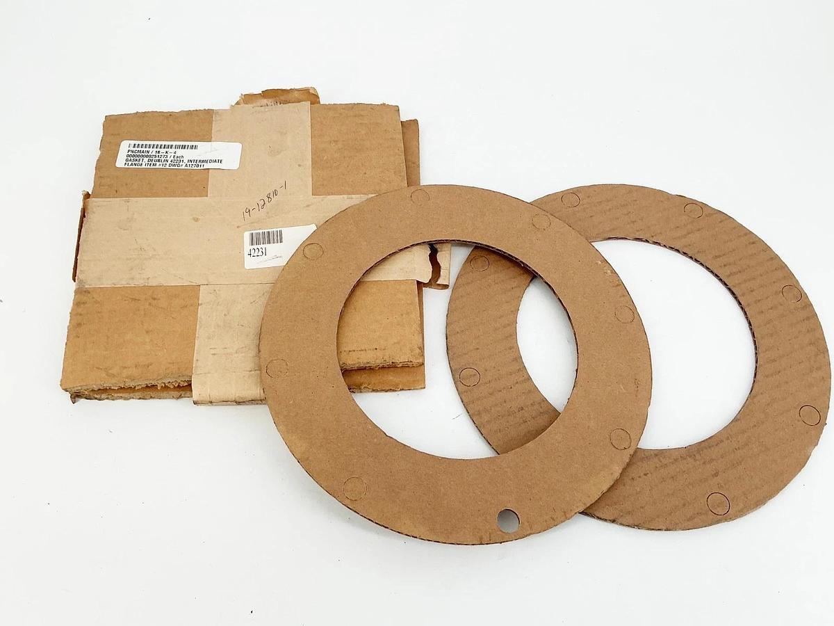 New Lot of 2 Deublin 42231 Flange Gasket 8 Hole