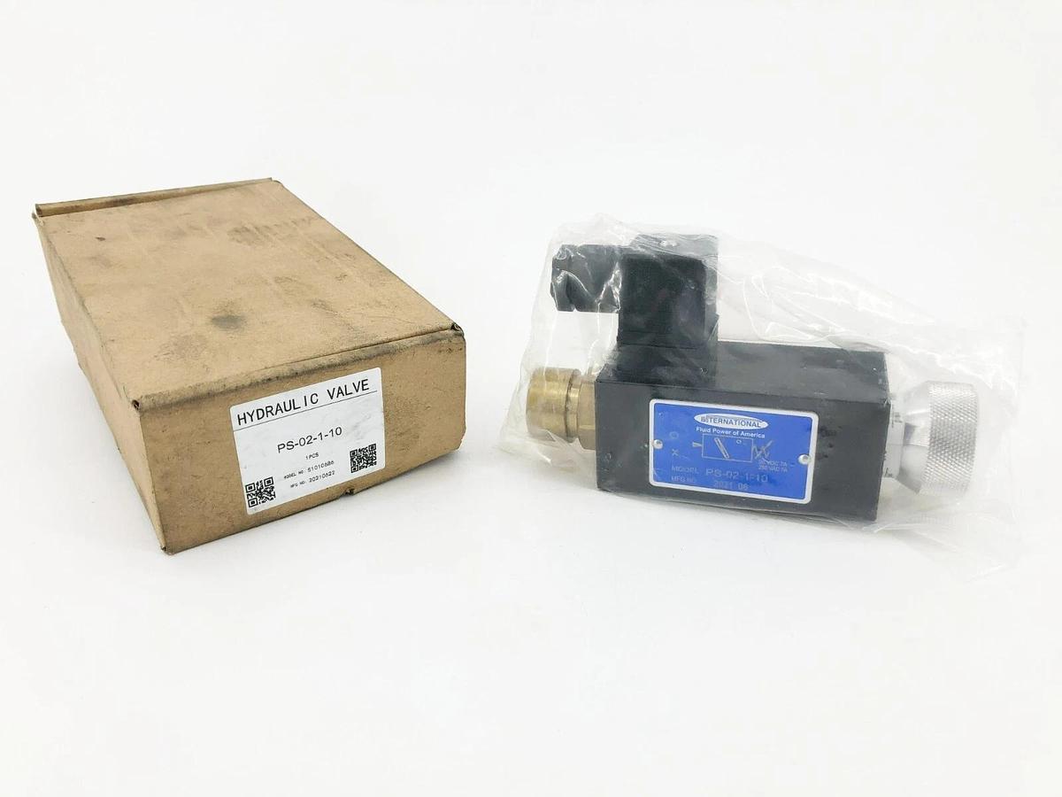 New International PS-02-1-10 Pressure Switch 1/4" NPT 30VDC 250VAC 7A 20210622