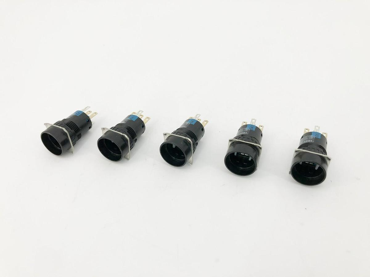 Lot of 5 New IDEC AL6M-M100 Round Pushbuttons SPDT 16mm