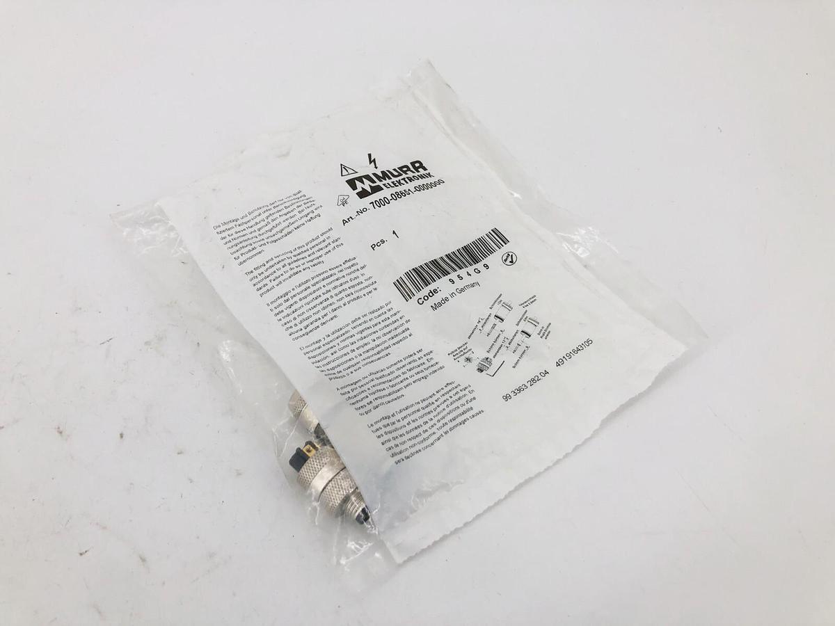 New Murr Elektronik 7000-08651-0000000 Connector M8 Male