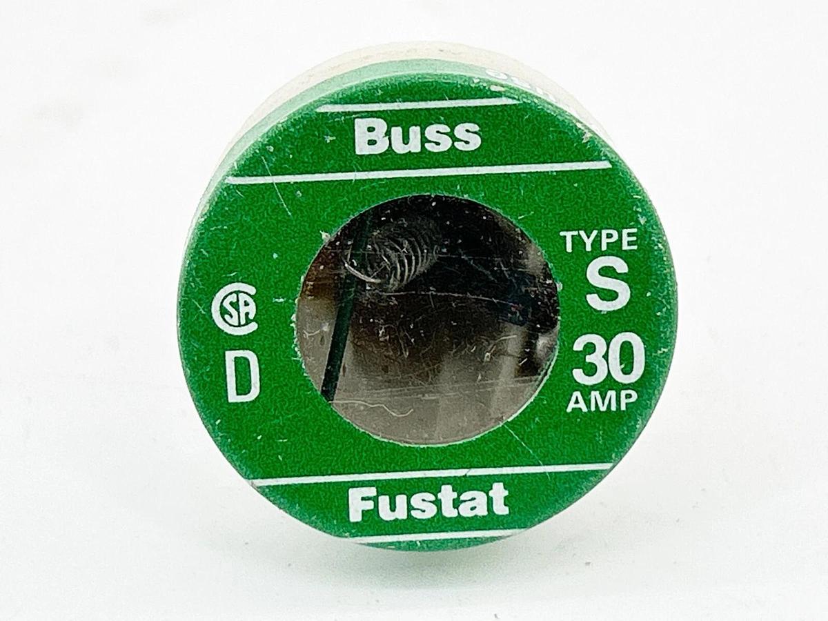 New Lot of 4 Bussmann S-30 Dual Element Time Delay Fuse 30A 125Vac