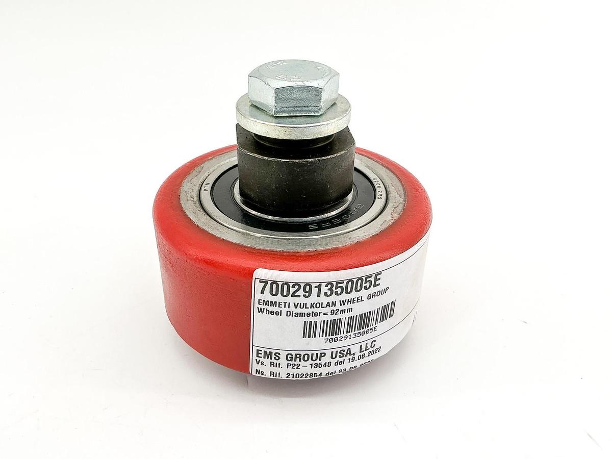 New EMS 70029135005E Roller Wheel Assembly 92mm - No Box