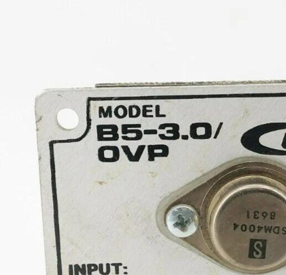 Used Condor B5-3.0/OVP Power Supply Input: 115/230VAC Output: 5VDC 3A