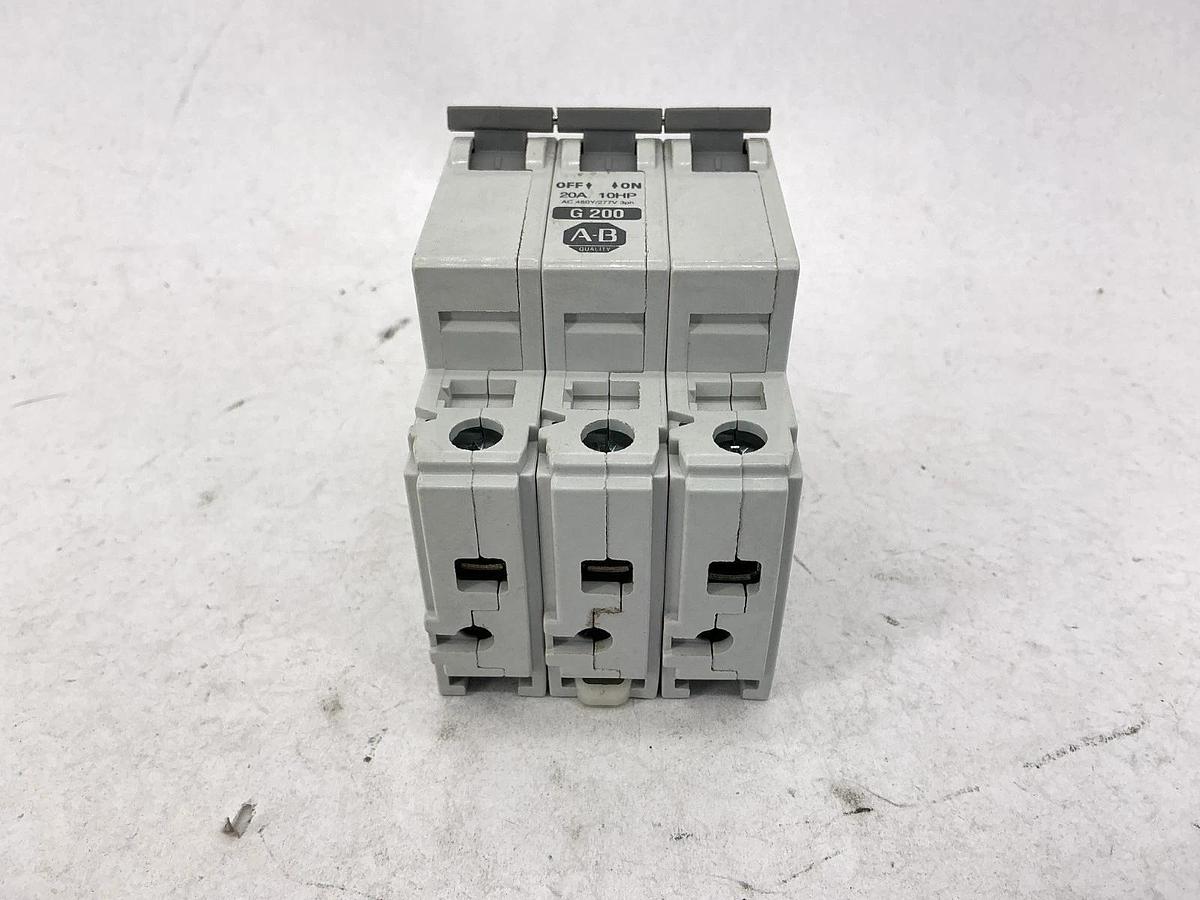 New Allen Bradley 1492-CB3G200 Ser C Circuit Breaker 3P 20A AC 480Y/277V -No Box