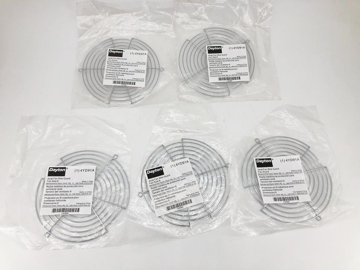Lot of 5 New Dayton 4YD91A Axial Fan Cover Accessories