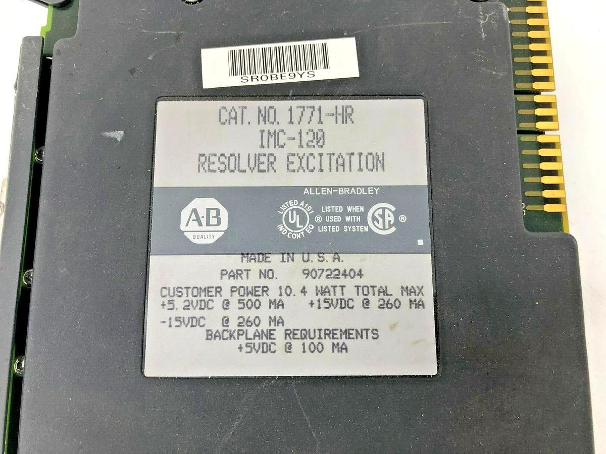 Used Allen Bradley 1771-HR Resolver Excitation Module (Minor Cosmetic Damage)