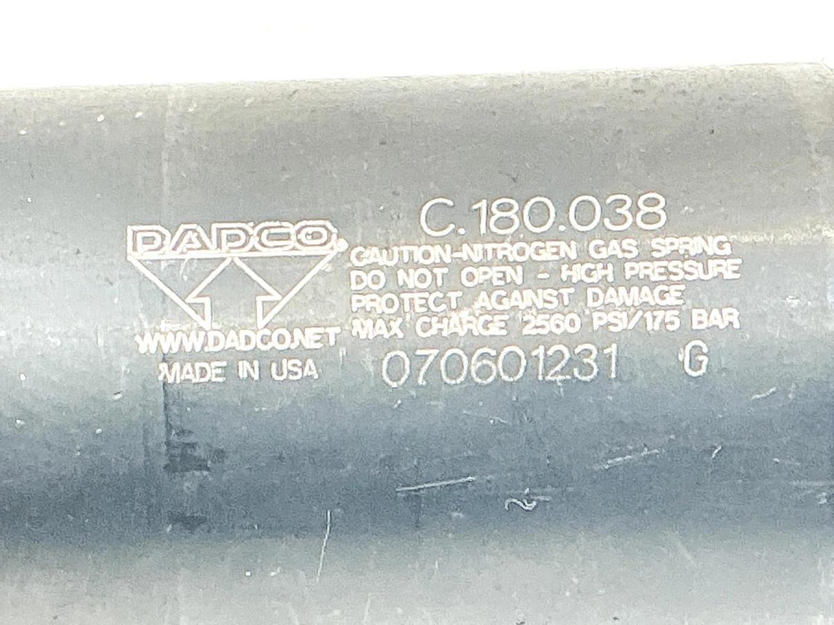Used Lot of 2 DADCO C.180.038 Nitrogen Gas Spring 38MM Stroke 2560PSI 175Bar