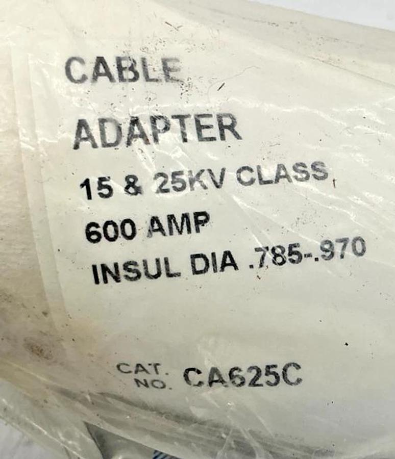 New Cooper Power Systems CA625C Cable Adapter 15&28KV Class 600A