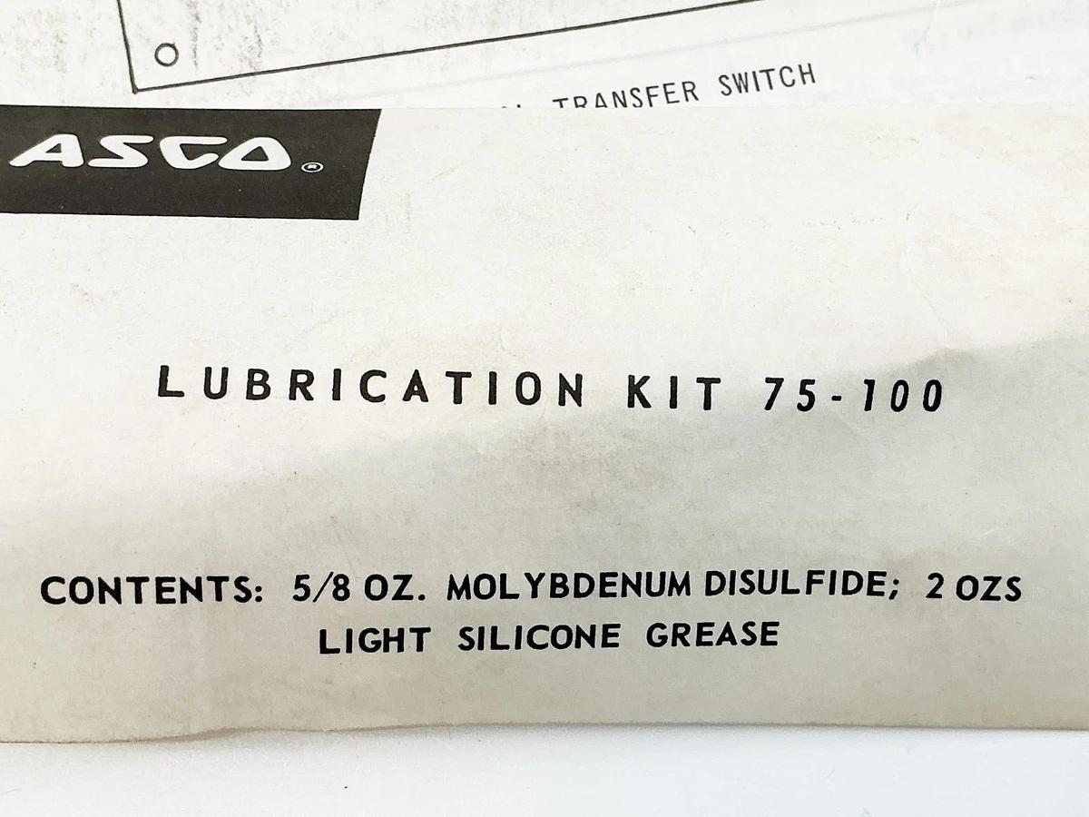 New Asco 75-100 Lubrication Kit