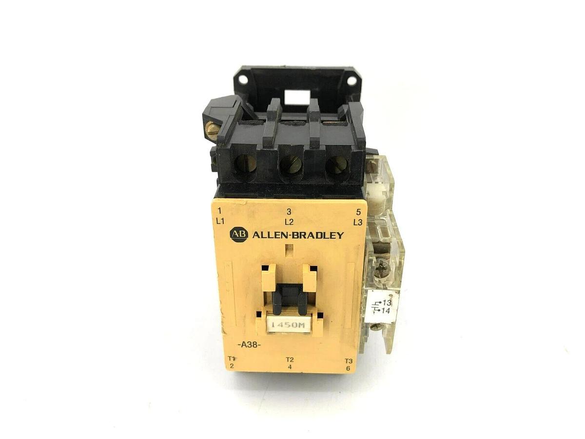 Used Allen Bradley 100-A38N*3 Ser. C Reversing Contactor (Coil Not Included)