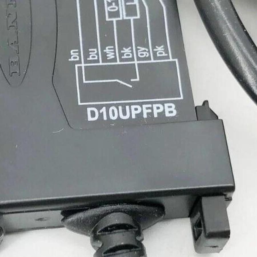 New Banner Engineering D10UPFPB Fiber Optical Sensor 15-24VDC 2m Cable 72321