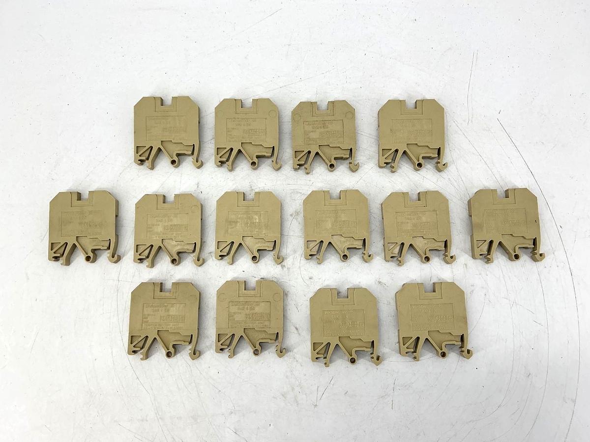 Used Lot of 14 Weidmuller SAK-4/EN Terminal Block 750V/420V