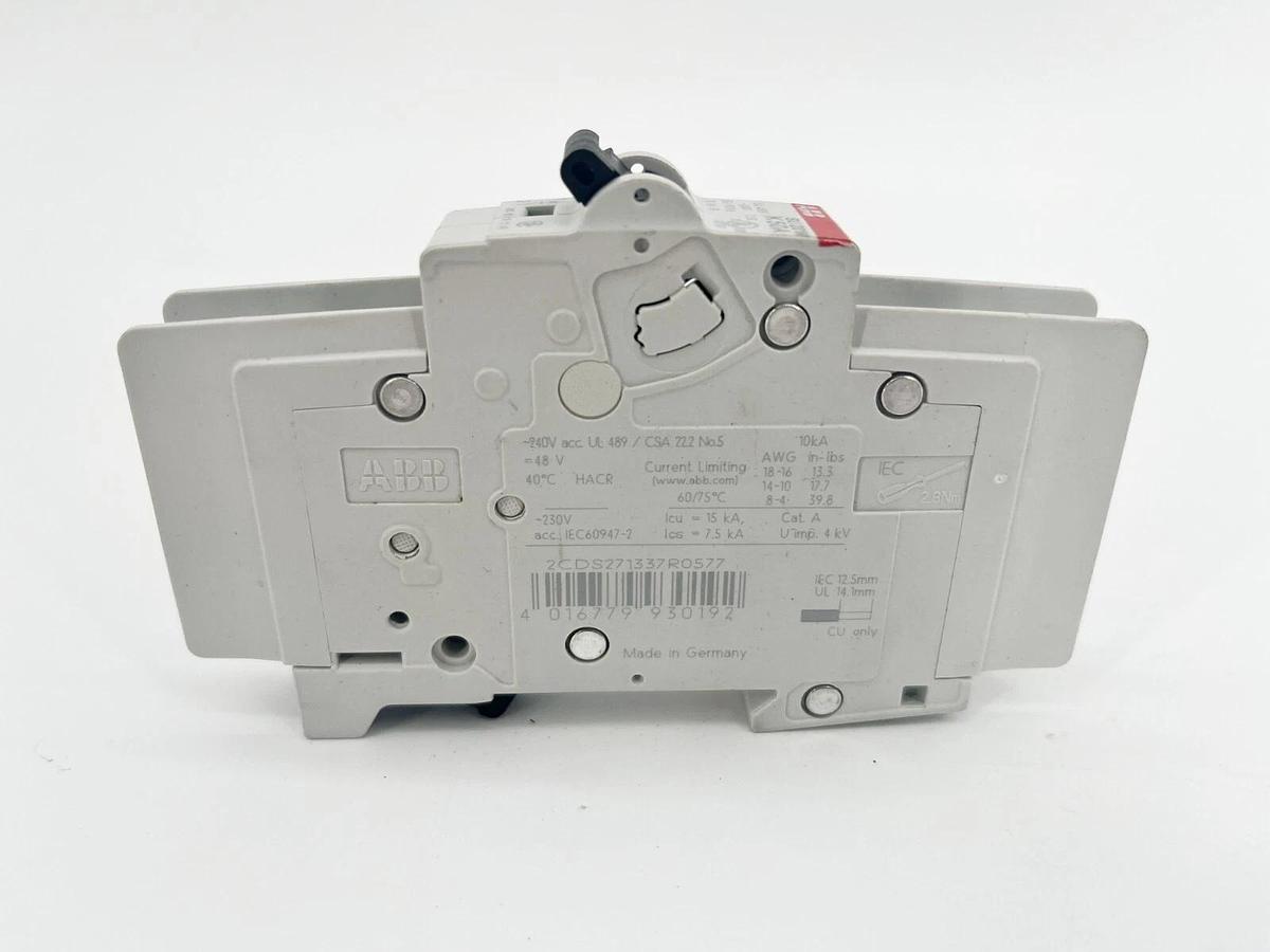 Used ABB SU201M-K50 Miniature Circuit Breaker 50A 1P 240V 2CDS271337R0577