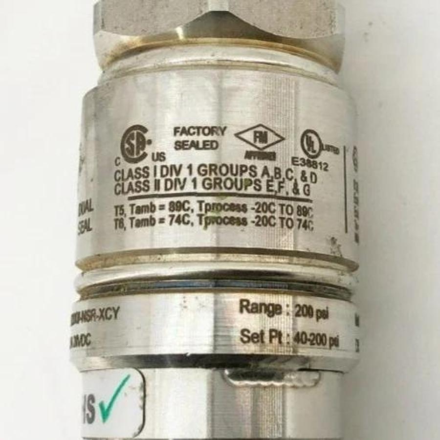 Used Ashcroft APAN71H012CB02200#-NSR-XCY Pressure Switch 2000psi 5A 125/250VAC 28VDC