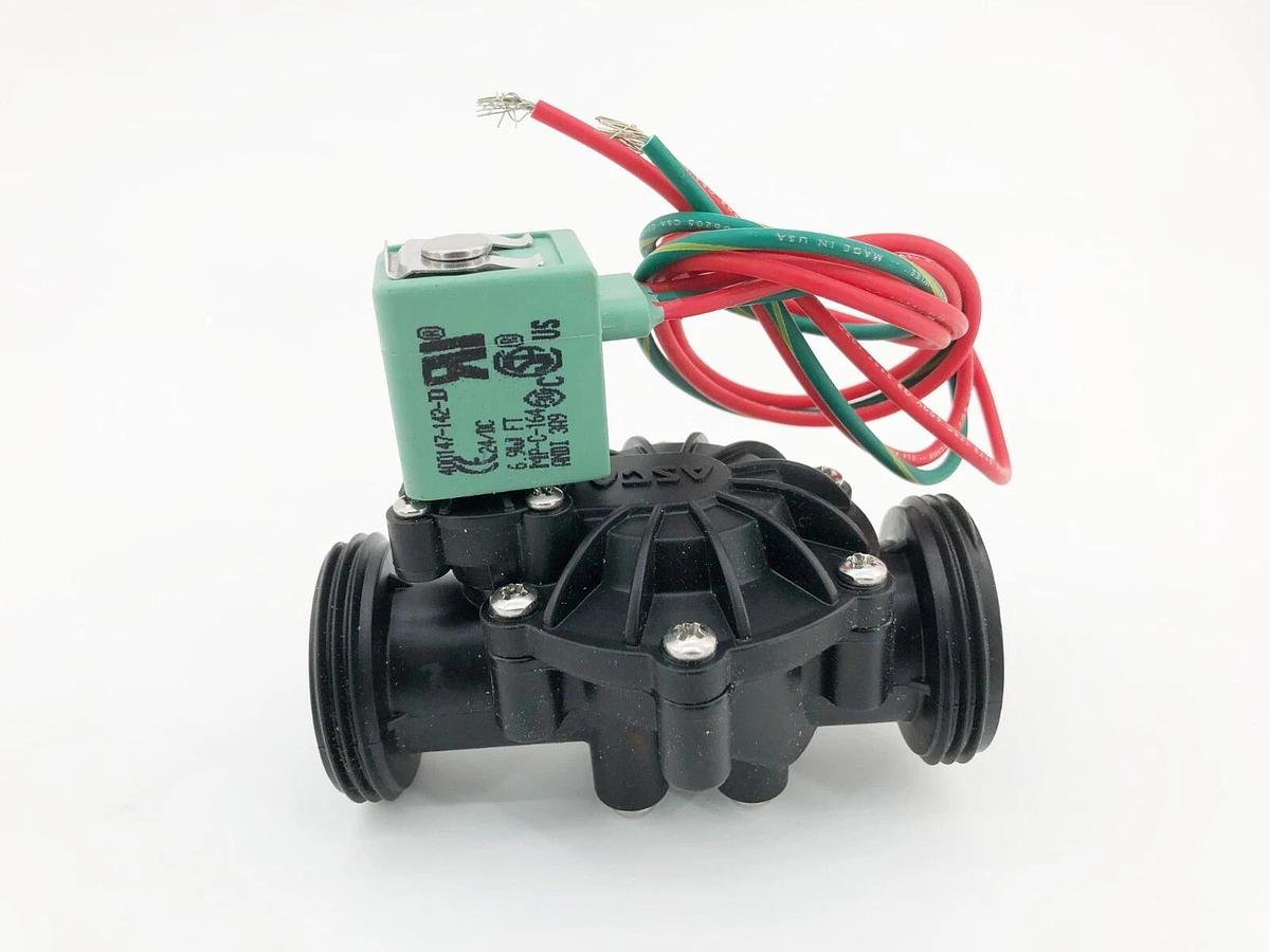 New Asco 8212A037L1100F1 Solenoid Valve 2-Way NC 3/4" Pipe 24VDC Polymide 20HP14