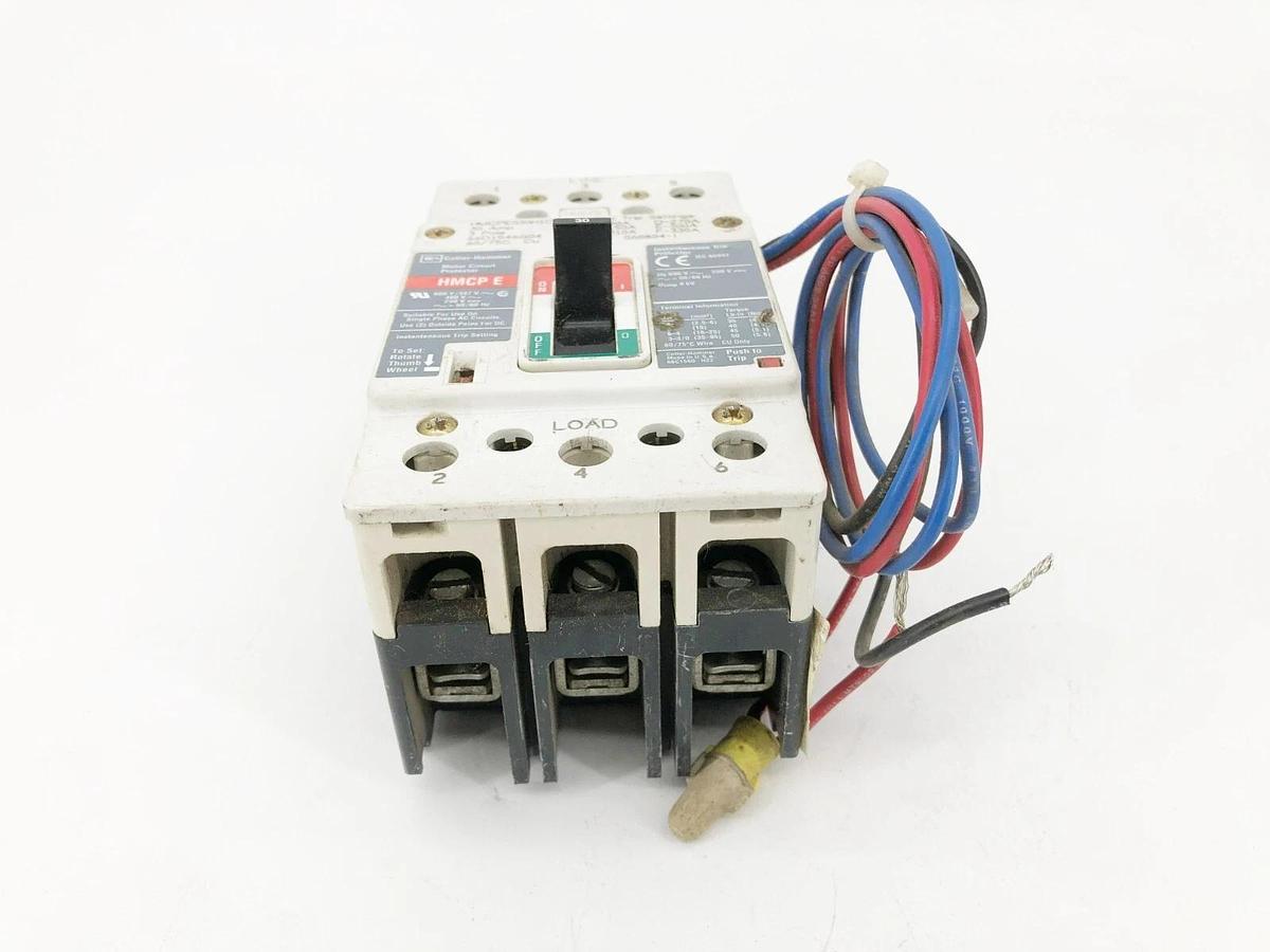 Used Cutler Hammer HMCPE030H1C Motor Circuit Protector Breaker 3P 480V 30A