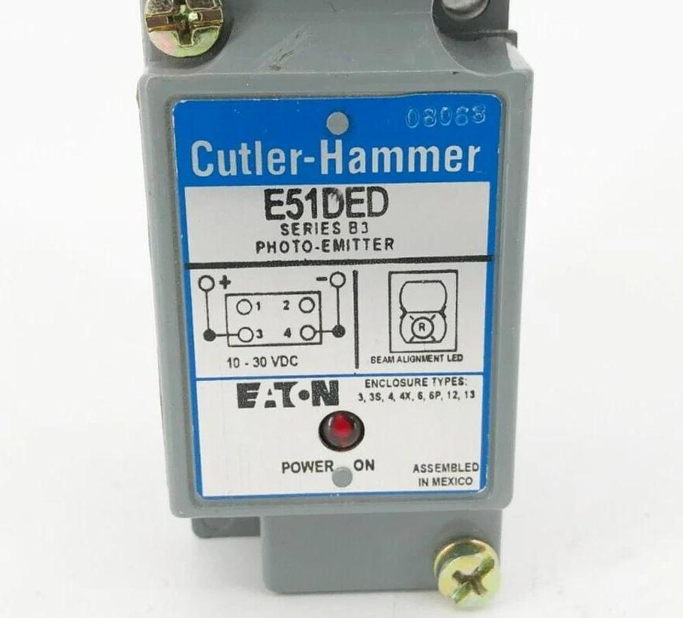 New Eaton E51EDN Thru-Beam Emitter Photoelectric Sensor 10-30VDC